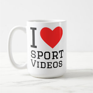 Ich liebe Sportvideos Kaffeetasse