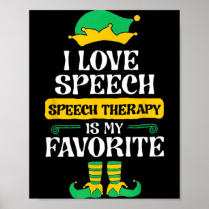 Ich liebe Sprache Logopädie ist mein Favorit  Poster