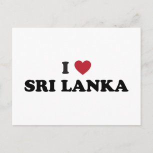 Ich liebe Sri Lanka Postkarte