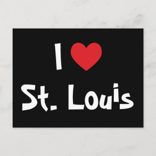 Ich liebe St. Louis Postkarte
