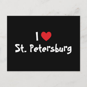 Ich liebe St. Petersburg Postkarte