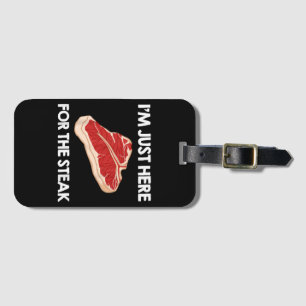 Ich liebe Steak-Geschenk Ribeye House Gepäckanhänger