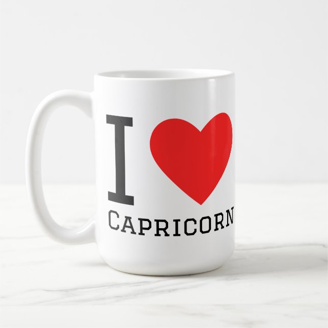 Ich liebe Steinbock  Kaffeetasse (Links)