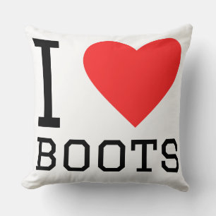 Ich liebe Stiefel Kissen