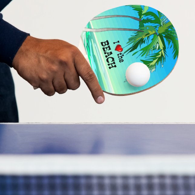 Ich Liebe Strand, Tropical Blue Tischtennis Schläger (InSitu)