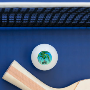 Ich Liebe Strand, Tropical Blue Tischtennisball