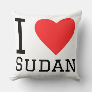 Ich liebe Sudan Kissen