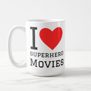 Ich liebe Superheldenfilme Kaffeetasse