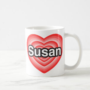 Ich Liebe Susan. Ich Liebe dir Susan. Herz Kaffeetasse
