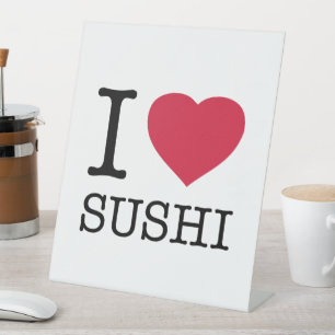 ICH LIEBE SUSHI SOCKELSCHILD