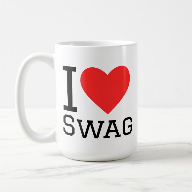 Ich liebe Swag Kaffeetasse (Links)