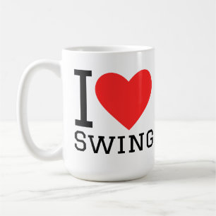 Ich liebe Swing Kaffeetasse