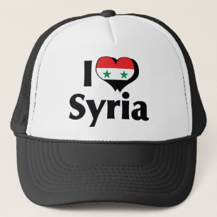 Ich liebe Syrien-Flagge Truckerkappe