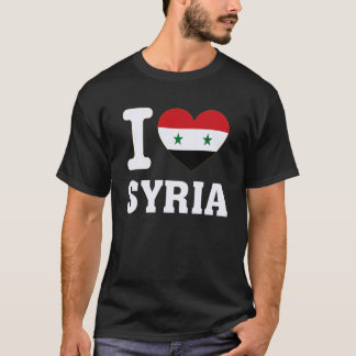 Ich liebe Syrien Herz Souvenir Liebhaber Stolz Rei T-Shirt