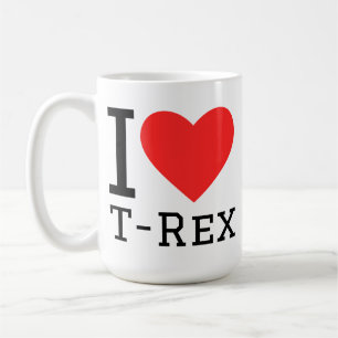 Ich liebe T Rex Kaffeetasse