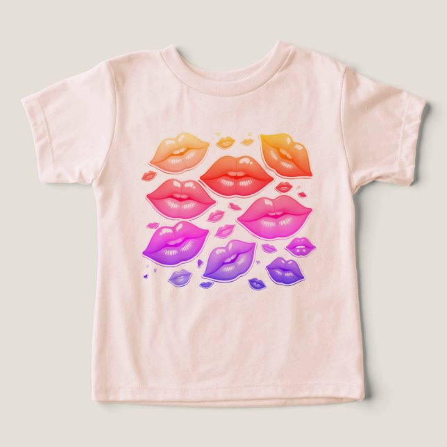 Ich Liebe T - Shirt meiner Familie Kleinkind (Design Vorderseite)
