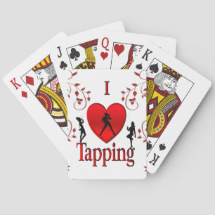 Ich liebe Tap Dance Spielkarten