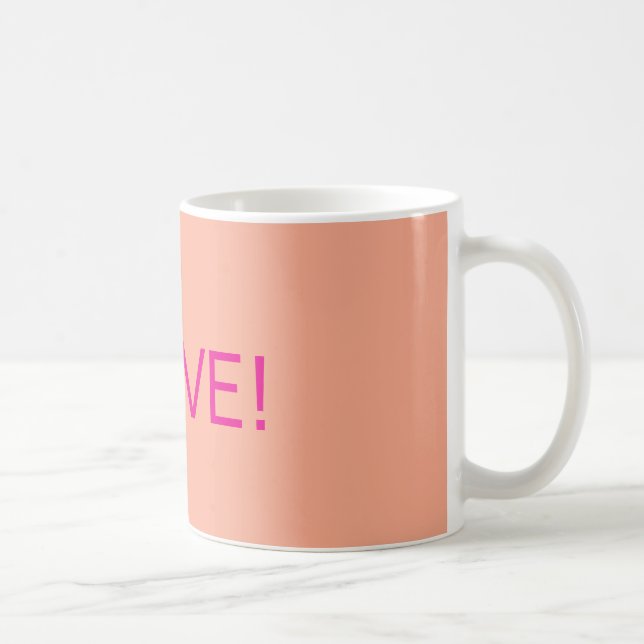"Ich liebe!" Tassendesign Kaffeetasse (Rechts)
