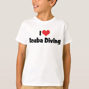 Ich liebe Tauchen - Ozean Tiefsee Liebhaber T-Shirt