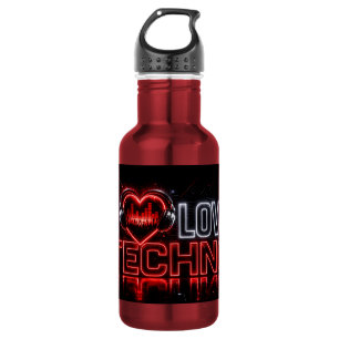 ICH LIEBE TECHNO EDELSTAHLFLASCHE