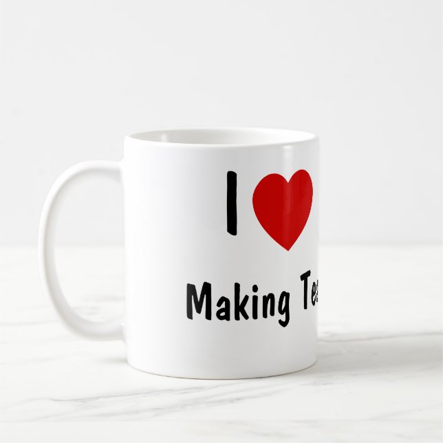 Ich Liebe Tee machen Kaffeetasse (Links)