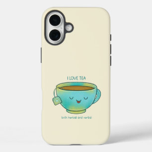 Ich liebe Tee, sowohl Kräutertee als auch verbalen iPhone 16 Plus Hülle
