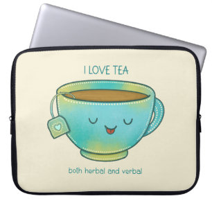 Ich liebe Tee, sowohl Kräutertee als auch verbalen Laptopschutzhülle