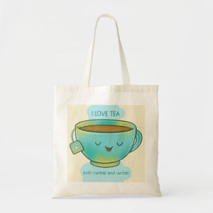 Ich liebe Tee, sowohl Kräutertee als auch verbaler Tragetasche