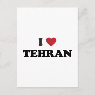 Ich liebe Teheran Iran Postkarte