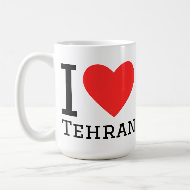 Ich liebe Teheran  Kaffeetasse (Links)