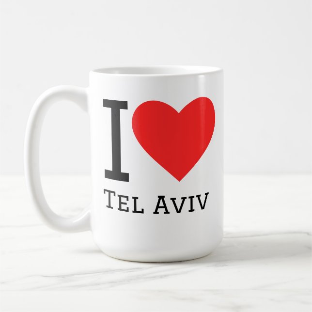 Ich liebe Tel Aviv Kaffeetasse (Links)