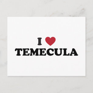 Ich liebe Temecula Kalifornien Postkarte