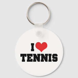 Ich liebe Tennis-Schlüsselanhänger Schlüsselanhänger