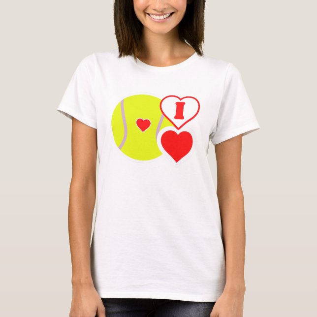 Ich Liebe Tennis ! T-Shirt (Vorderseite)