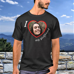 Ich Liebe Text für mein benutzerdefiniertes Foto T-Shirt