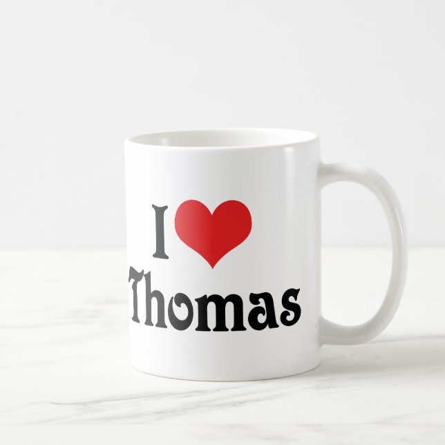 Ich liebe Thomas Kaffeetasse (Rechts)