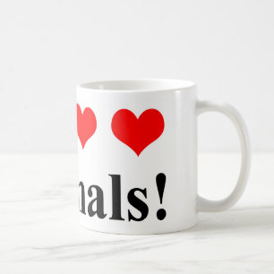 Ich Liebe Tiere! Kaffeetasse