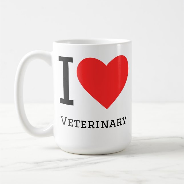 Ich liebe Tiermedizin Kaffeetasse (Links)