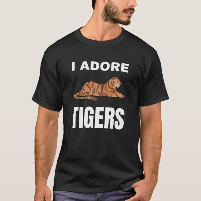 Ich liebe Tigers T-Shirt (Vorderseite)