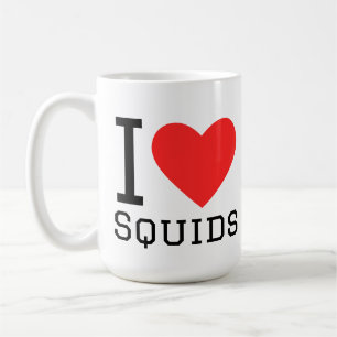 Ich liebe Tintenfische Kaffeetasse