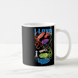 Ich liebe Tintenfische Oktopus Kopffüßer Ozean Som Kaffeetasse