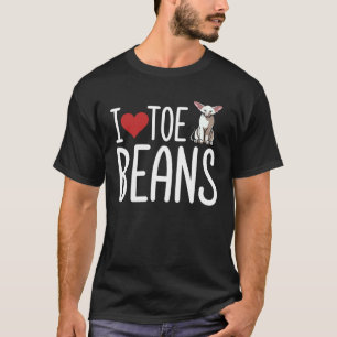 Ich liebe Toe Toe Bohnen Orientalisch Kurzhaar Kat T-Shirt