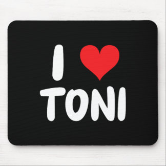 Ich liebe Toni - Herz - Name Mousepad