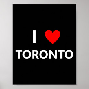 Ich liebe Toronto Kanada Stadt Tourist Souvenir  Poster