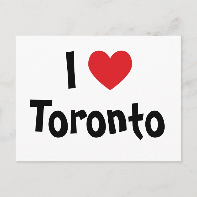 Ich liebe Toronto Postkarte (Vorderseite)
