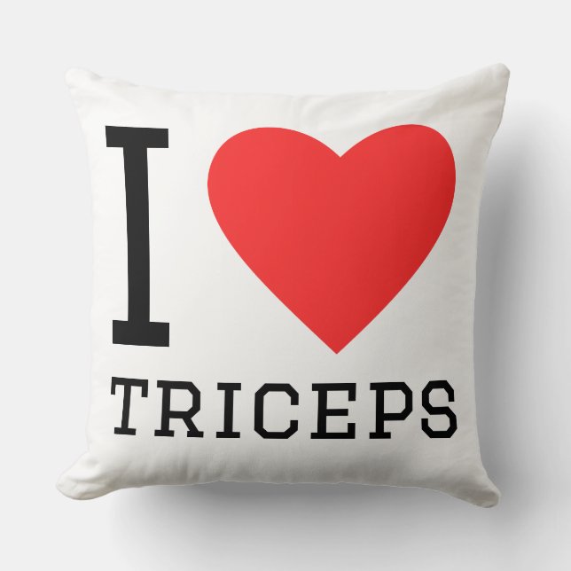 Ich liebe Trizeps Kissen (Vorderseite)