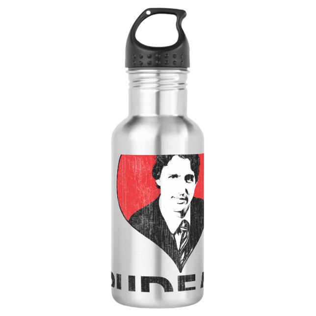 Ich liebe Trudeau Trinkflasche (Vorderseite)