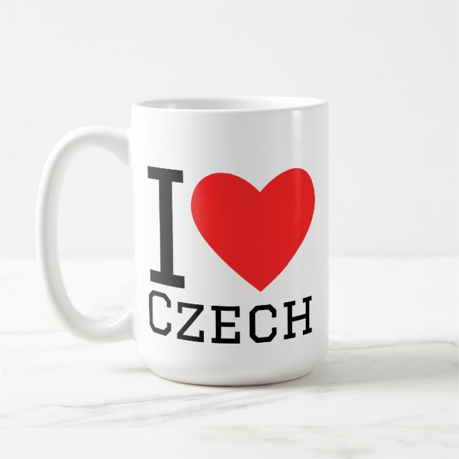 Ich liebe Tschechien Kaffeetasse (Links)