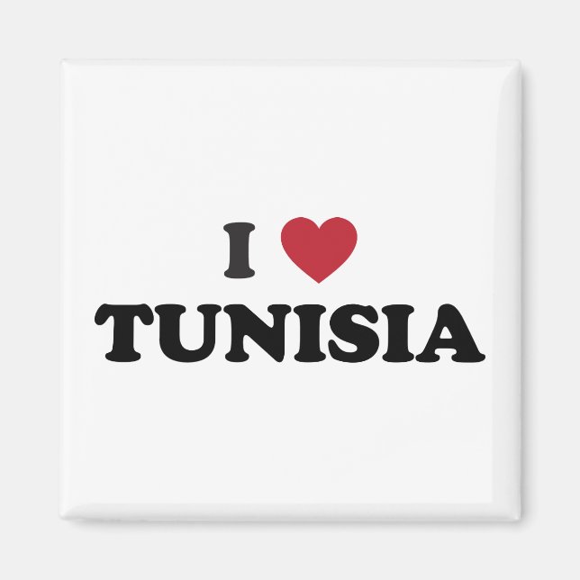 Ich liebe Tunesien Magnet (Vorne)
