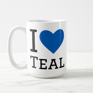 Ich liebe Türkis Kaffeetasse